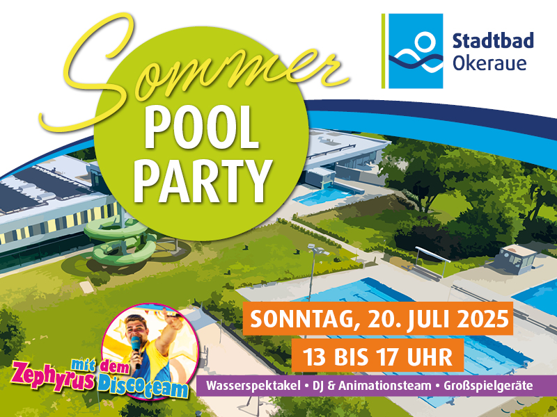 Plakatmotiv Sommer-Poolparty